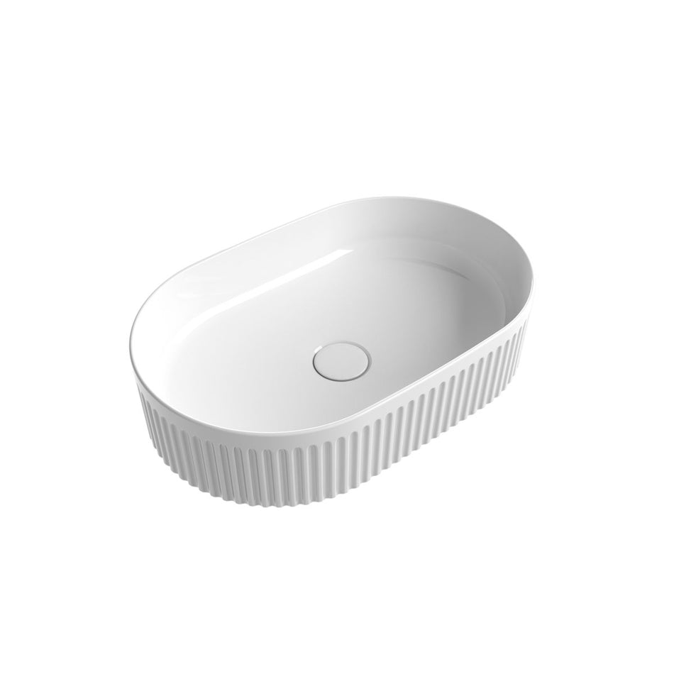 CADEL FLUTED OVAL BASIN